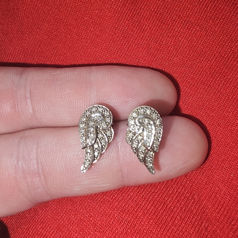 KAYs angel wing earrings sterling silver